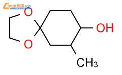 7-甲基-1,4-二氧杂环螺[4.5]癸-8-醇结构式图片|13944-81-5结构式图片