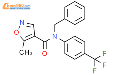 4-Isoxazolecarboxamide,5-methyl-N-(phenylmethyl)-N-[4-(trifluoromethyl)phenyl]-结构式图片|139442-34-5结构式图片