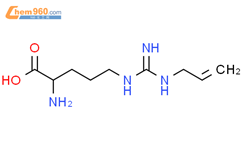 L-鸟氨酸，N5-[亚氨基（2-丙烯-1-基氨基）甲基]结构式图片|139461-37-3结构式图片