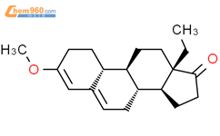 3-methoxy-13β-ethyl-gona-3,5-dien-17-one结构式图片|139590-87-7结构式图片