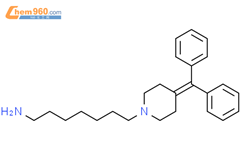 1-Piperidineheptanamine, 4-(diphenylmethylene)-结构式图片|139960-92-2结构式图片