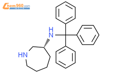 (3R)-六氢-N-(三苯基甲基)-1H-氮杂卓-3-胺结构式图片|1399854-57-9结构式图片