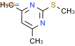 2-甲硫基-4,6-二甲基嘧啶结构式图片|14001-64-0结构式图片