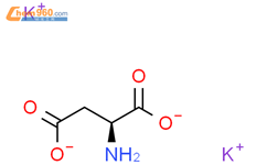 L-天门冬氨酸钾结构式图片|14007-45-5结构式图片