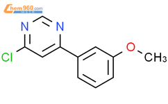 4-chloro-6-(3-methoxyphenyl)pyrimidine结构式图片|140118-17-8结构式图片