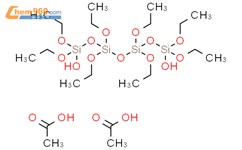 1,7-Tetrasiloxanediol, 1,1,3,3,5,5,7,7-octaethoxy-, diacetate结构式图片|140119-84-2结构式图片