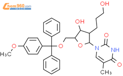 Uridine,2'-deoxy-2'-(3-hydroxypropyl)-5'-O-[(4-methoxyphenyl)diphenylmethyl]-5-methyl-结构式图片|140134-92-5结构式图片