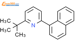 Pyridine, 2-(1,1-dimethylethyl)-6-(1-naphthalenyl)-结构式图片|140136-72-7结构式图片