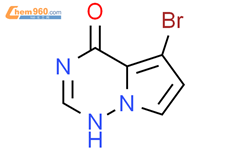 5-Bromopyrrolo[2,1-f][1,2,4]triazin-4(1H)-one结构式图片|1403767-05-4结构式图片