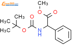 2-((叔丁氧基羰基)氨基)-2-苯乙酸甲酯结构式图片|141190-94-5结构式图片
