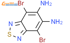 4,7-Dibromo-2,1,3-benzothiadiazole-5,6-diamine结构式图片|141215-32-9结构式图片
