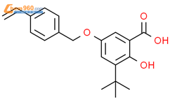 3-(1,1-二甲基乙基)-5-(4-乙烯基苯基)甲氧基-2-羟基苯甲酸结构式图片|1412937-99-5结构式图片