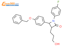 2-Azetidinone, 1-(4-fluorophenyl)-3-(3-hydroxypropyl)-4-[4-(phenylmethoxy)phenyl]-, (3R,4S)-结构式图片|1412967-14-6结构式图片