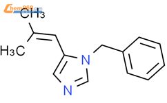 1H-Imidazole, 5-(2-methyl-1-propenyl)-1-(phenylmethyl)-结构式图片|141364-81-0结构式图片