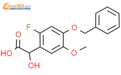 2-氟-α-羟基-5-甲氧基-4-(苯甲氧基)苯乙酸结构式图片|141523-24-2结构式图片