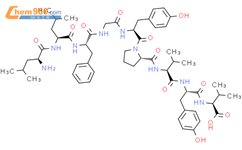 L-Valine,L-leucyl-L-leucyl-L-phenylalanylglycyl-L-tyrosyl-L-prolyl-L-valyl-L-tyrosyl-结构式图片|141677-18-1结构式图片