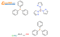 氯[氢三(吡唑-1-基)硼酸盐]双(三苯基膦)钌(II)乙醇加合物结构式图片|141686-21-7结构式图片