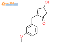 4-Hydroxy-2-(3-methoxybenzyl)cyclopent-2-enone结构式图片|1417694-51-9结构式图片