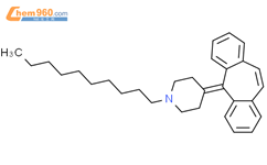 Piperidine, 1-decyl-4-(5H-dibenzo[a,d]cyclohepten-5-ylidene)-结构式图片|141840-73-5结构式图片