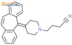 1-Piperidinebutanenitrile, 4-(5H-dibenzo[a,d]cyclohepten-5-ylidene)-结构式图片|141840-85-9结构式图片
