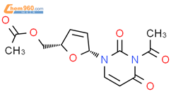Uridine, 3-acetyl-2',3'-didehydro-2',3'-dideoxy-, 5'-acetate结构式图片|141935-23-1结构式图片