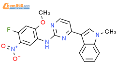 (4-氟-2-甲氧基-5-硝基苯基)-4-(1-甲基-1H-吲哚-3-基)-2-嘧啶胺