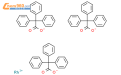 三苯基乙酸铑(II)二聚体结构式图片|142214-04-8结构式图片