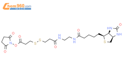 3-[3-[2-(生物素酰氨基)乙基]氨基-3-氧代丙基]二硫基]丙酸琥珀酰亚胺酯结构式图片|142439-92-7结构式图片