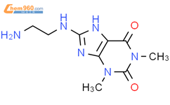 1H-Purine-2,6-dione,8-[(2-aminoethyl)amino]-3,9-dihydro-1,3-dimethyl-结构式图片|14251-32-2结构式图片