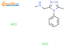 methyl[(5-methyl-4-phenyl-4H-1,2,4-triazol-3-yl)methyl]amine dihydrochloride结构式图片|1426290-88-1结构式图片