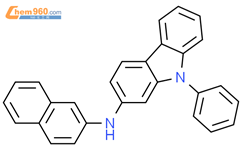 N-2-萘基-9-苯基-9H-咔唑-2-胺结构式图片|1427316-57-1结构式图片
