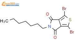 1,3-二溴-5-庚基-4H-噻吩并[3,4-c]吡咯-4,6(5H)-二酮结构式图片|1427705-63-2结构式图片