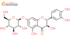 花旗松素 7-O-葡萄糖苷结构式图片|14292-40-1结构式图片