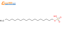 硫酸单十八烷基酯结构式图片|143-03-3结构式图片