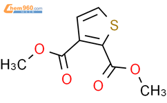 噻吩-2,3-二甲酸甲酯结构式图片|14300-68-6结构式图片