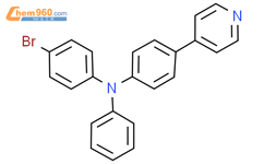 4-溴-N-苯基-N-(4-(吡啶-4-基)苯基)苯胺结构式图片|1432915-85-9结构式图片