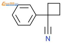 1-苯基环丁烷甲腈结构式图片|14377-68-5结构式图片