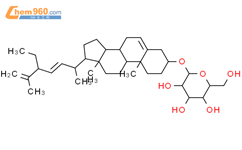 22-脱氢赤桐甾醇葡糖苷结构式图片|143815-99-0结构式图片