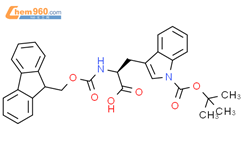 芴甲氧羰酰-色氨酸(叔丁氧羰酰)结构式图片|143824-78-6结构式图片