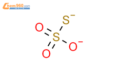 硫代硫酸根离子结构式图片|14383-50-7结构式图片