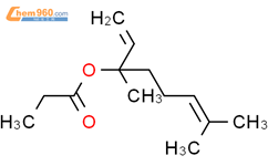 丙酸芳樟酯结构式图片|144-39-8结构式图片