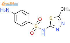 磺胺甲噻二唑结构式图片|144-82-1结构式图片