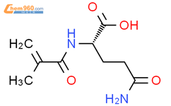 N2-(2-甲基-1-氧代-2-丙烯-1-基)-L-谷氨酰胺结构式图片|144094-99-5结构式图片