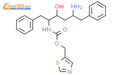 (2S,3S,5S)-5-氨基-2-(N-((5-噻唑基)-甲氧羰基)氨基)-1,6-二苯基-3-羟基己烷结构式图片|144164-11-4结构式图片