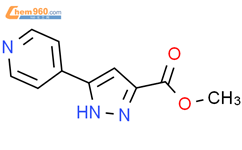 5-(4-吡啶基)吡唑-3-甲酸甲酯结构式图片|144252-20-0结构式图片