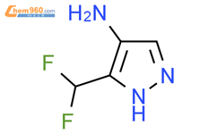 3-(Difluoromethyl)-1h-pyrazol-4-amine结构式图片|1443288-79-6结构式图片
