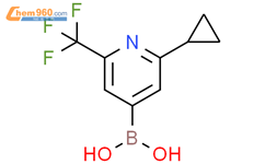 2-(环丙基)-6-(三氟甲基)吡啶-4-硼酸结构式图片|1446486-08-3结构式图片