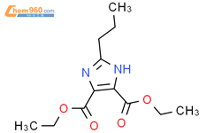 2-丙基-4,5-咪唑二羧酸二乙酯结构式图片|144689-94-1结构式图片