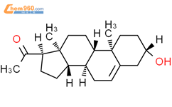 妊娠烯醇酮结构式图片|145-13-1结构式图片
