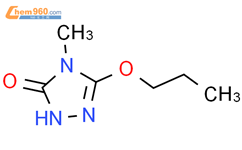 4-甲基-5-丙氧基-1,2,4-三唑啉酮结构式图片|145027-96-9结构式图片